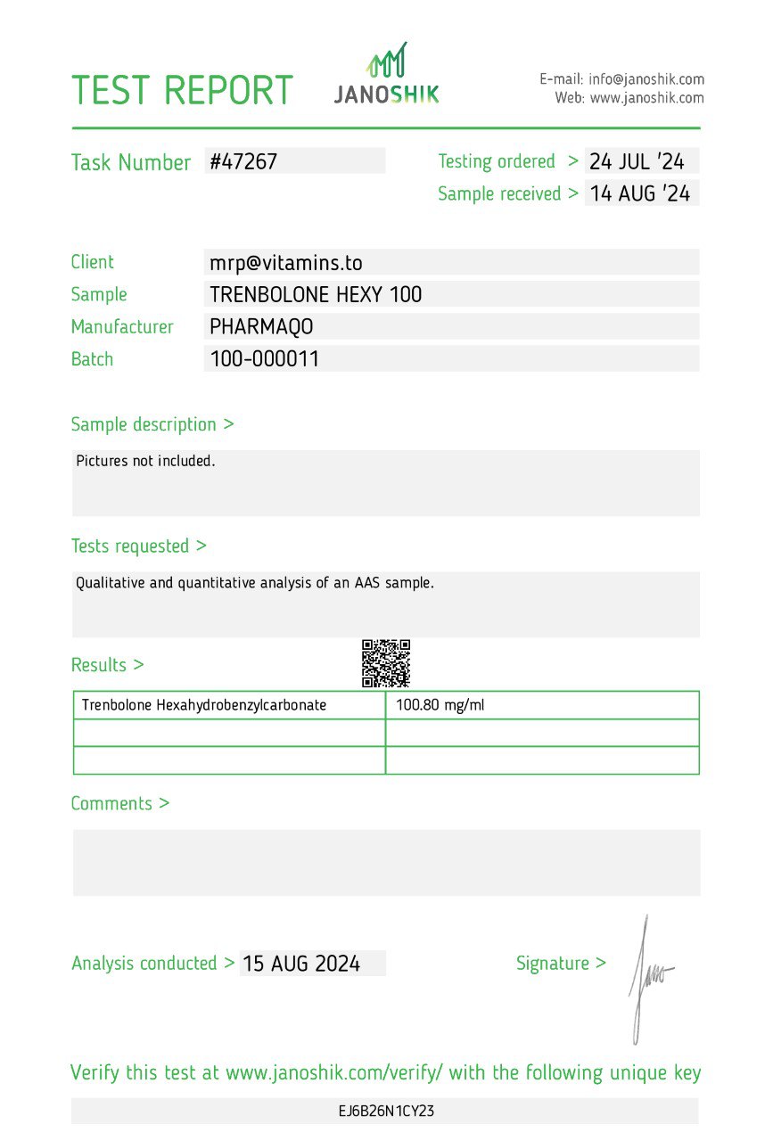 Pharmaqo Labs Trenbolone Hexy